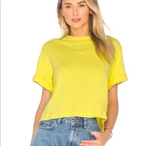 COTTON CITIZEN THE TOKYO CROP TEE IN LEMON